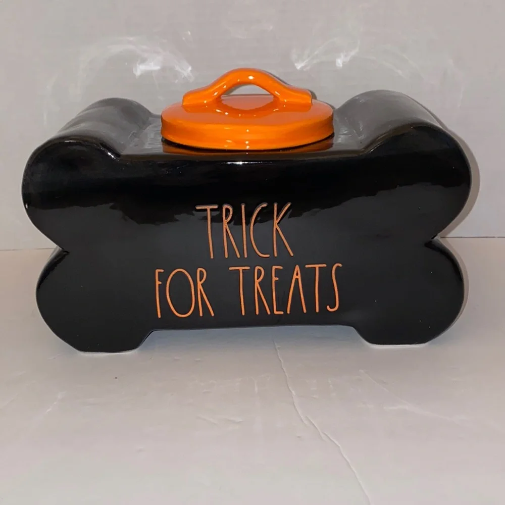 Rae Dunn | Trick for Treats Pet Treat Container NWT